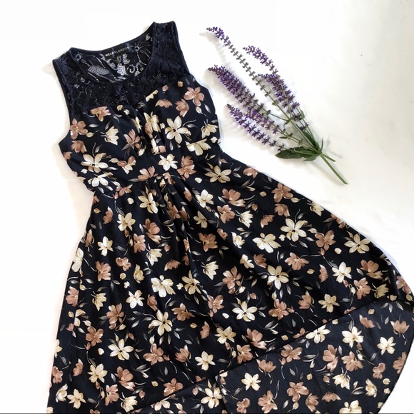 mela london two tone floral dress